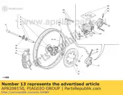 Qui puoi ordinare raggio 3x240-90 ° da Piaggio Group , con numero parte AP8208150: