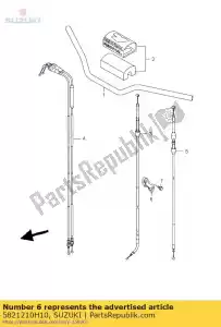 Suzuki 5821210H10 support, embrayage - La partie au fond