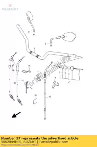 suzuki 5862044H00 guide comp,thro - Bottom side