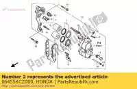 06455KCZ000, Honda, Pastiglie dei freni honda xr 250 400 1996 1997 1998 1999 2000 2001 2002, Nuovo