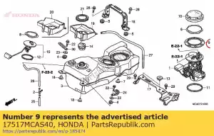 honda 17517MCAS40 ring, spacer - Bottom side