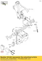 demper, ontsteker zr750-c1 van Kawasaki, met onderdeel nummer 921601259, bestel je hier online: