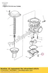 Here you can order the screw float bowl from Triumph, with part number T1241035: