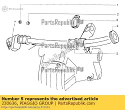 Qui puoi ordinare passacavo da Piaggio Group , con numero parte 230636: