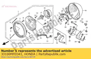 honda 33100MFED41 koplamp (12v 60 / 55w) - Onderkant