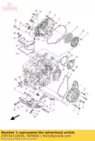 23P154110000, Yamaha, coperchio, carter 1 yamaha  xt 1200 2010 2011 2012 2014 2015 2017 2019 2020 2021, Nuovo