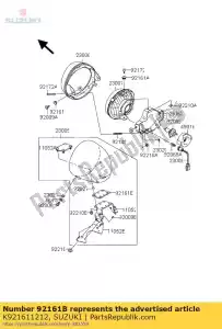 suzuki K921611212 damper, head lam - Dół