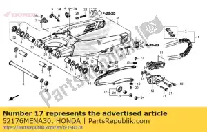 Honda 52176MENA30 rodillo comp., cadena inferior - Lado inferior