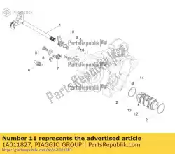 Tutaj możesz zamówić p? Ytka krzywki zmiany biegów od Piaggio Group , z numerem części 1A011827: