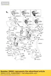 Ici, vous pouvez commander le radiateur-assy, ?? Lh klx300-a2 auprès de Kawasaki , avec le numéro de pièce 390611233: