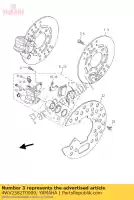 4WV2582T0000, Yamaha, freio de disco yamaha yfm 600 2000 2001, Novo