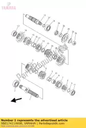 Here you can order the axle, main from Yamaha, with part number 5BE174110000: