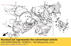 Qui puoi ordinare set calandra superiore (wl) * tipo3 * (tipo3) da Honda , con numero parte 64230MAT860ZB: