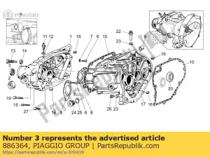 Piaggio Group 886364 gasket ring 28x40x7 - Bottom side