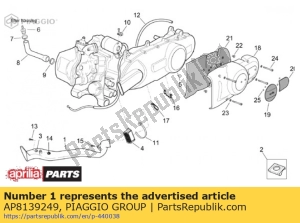 aprilia AP8139249 variateur - Onderkant