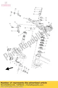 yamaha 9010508X2100 bolt flg - Bottom side