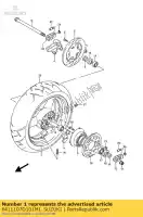 6411107D101MJ, Suzuki, roda traseira suzuki gsx r750w r1100w 750 1100 , Novo