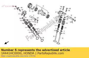 Honda 14441HC0000 braço, ex. válvula balancim - Lado inferior