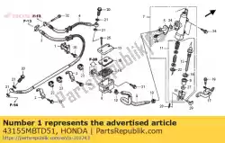 Qui puoi ordinare clamper e, brk hos da Honda , con numero parte 43155MBTD51: