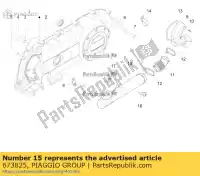 673825, Piaggio Group, Riem koelleiding piaggio fly rp8c52100 rp8c52300 rp8m79100 zapc526b zapm798g 50 125 150 2012 2014 2015 2016 2017 2018 2019, Nieuw