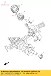 Aquí puede pedir pistón (estándar) de Yamaha , con el número de pieza 5SL116310000: