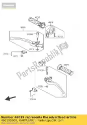Here you can order the grip-assy from Kawasaki, with part number 46019S009: