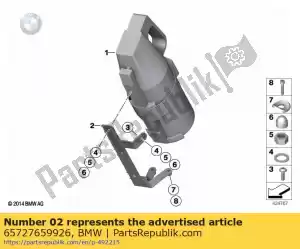 bmw 65727659926 holder - Bottom side