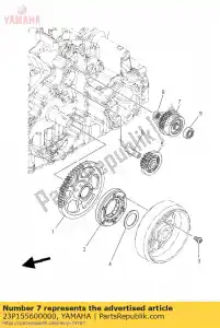 yamaha 23P155600000 conjunto amortiguador - Lado inferior