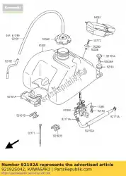 Aquí puede pedir tubo, combustible ksf400-a3 de Kawasaki , con el número de pieza 92192S042: