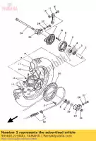 905601225600, Yamaha, distanziatore (43k) yamaha yz 80, Nuovo