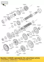 132620856, Kawasaki, engrenage, entrée 2e, 19t zx1000jbf kawasaki zx 1000 2011 2012 2013 2014 2015, Nouveau