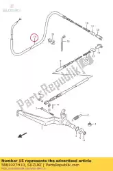 Qui puoi ordinare cable comp, park da Suzuki , con numero parte 5881027H10: