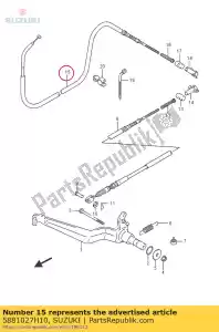 Suzuki 5881027H10 cable comp, park - Il fondo