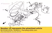 81251KZL930, Honda, estera, caja de equipaje honda nsc502wh 502 , Nuevo