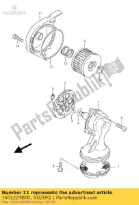 suzuki 1651224B00 dop, oliefilter - Onderkant