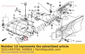 honda 35211443760 abrazadera, cable del interruptor - Lado inferior