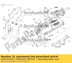 Aprilia AP8144030, Stand end stop, OEM: Aprilia AP8144030