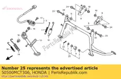 Aquí puede pedir conjunto de soporte, principal de Honda , con el número de pieza 50500MCT306: