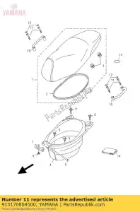 yamaha 913170804500 bullone, presa - Il fondo