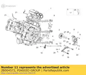 Piaggio Group 2B004572 gearbox linkage rod assy - Bottom side