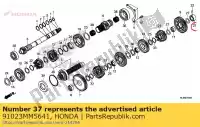 91023MM5641, Honda, Rodamiento, aguja, 22 mm honda  cb cbr gl 900 1000 1100 1300 1800 1987 1988 1989 1990 1991 1992 1993 1994 1995 1996 1997 1998 1999 2000 2001 2002 2003 2004 2005 2006 2007 2008 2009 2010 2012 2013 2017 2018 2019 2020, Nuevo