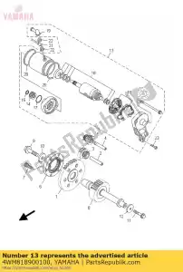 yamaha 4WM818900100 starter motor - Bottom side