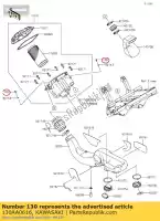 130AA0616, Kawasaki, à boulon, 6x16 commun kawasaki  vn vulcan 800 1700 2009 2010 2011 2012 2013 2014 2015 2016 2017 2018 2019 2020 2021, Nouveau