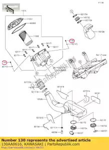 kawasaki 130AA0616 ko?nierzowe, 6x16 wspólne - Dół