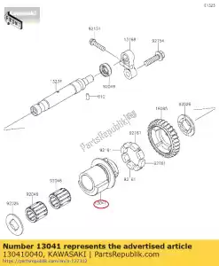 Kawasaki 130410040 balancer - Bottom side