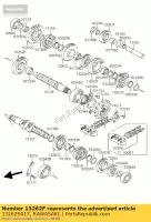 13262S017, Kawasaki, marcia, uscita, 3a, 26 t ksf400-a1 kawasaki kfx 400 2004 2005 2006, Nuovo