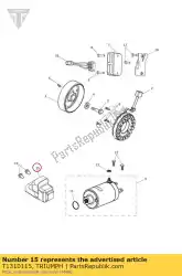 Qui puoi ordinare solenoide di avviamento, fuso da Triumph , con numero parte T1310115: