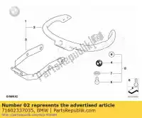 71602337035, BMW, rail, siège passager, grand bmw  1200 1997 1998 1999 2000 2001 2002 2003 2004, Nouveau