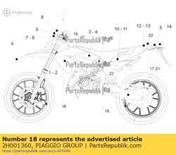 Aprilia 2H001360, Naklejka na felg? ?sx limited?, OEM: Aprilia 2H001360