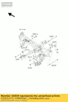 320291473, Kawasaki, bracket-engine,rr,upp zg1000-a kawasaki gtr 1000 1986 1987 1988 1989 1990 1991 1992 1994 1996 1997 1998 1999 2000 2002 2003, New